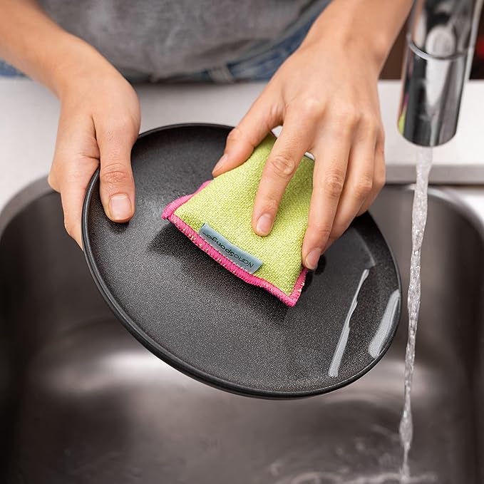 Nano Sponge Cleaning Sponges. Supersized Everyday Heavy Duty Household Kitchen and Dish Sponge. 2 Pack. 4.5 x 3