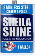 Sheila Shine 1 Gallon Stainless Steel Cleaner and Polish - Cleans, Polishes & Protects Kitchen Appliances, Refrigerators, Sinks, Ovens & Grills - Cleaner for Stainless Steel Appliances