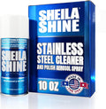 Sheila Shine 10oz Stainless Steel Cleaner and Polish - Cleans, Polishes & Protects Kitchen Appliances, Refrigerators, Sinks, Ovens & Grills - Residue, Streak Free Shine - Stainless Steel Cleaner Spray