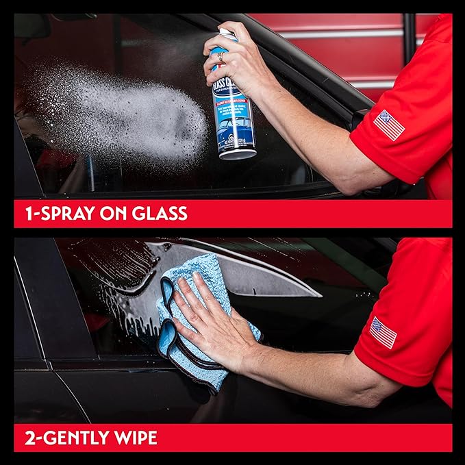 Griot's Garage Ultra-Premium Glass Cleaner, Foaming Aerosol Spray for Car Window, Windshield, Mirror, Tint Safe, Ammonia-Free Formula, 19 Oz, 10998