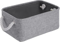 Storage Baskets for Shelves 11.8x7.9x5.2 Inch-Foldable Fabric Organizing Storage Bins with Handles, Closet & Bathroom Organizer, Home Storage for Kitchen, Office (1-Pack, Gray)