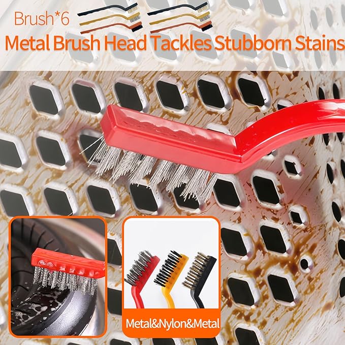 19 Pcs Small Crevice Cleaning Brush Set, Groove Gap Cleaning Tool for Cleaning Kitchen, Bathroom, Corner, Sink, Door, Blinds, Faucets, Window Track,Cup
