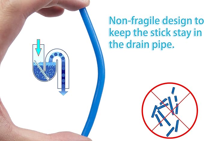 Drain Sticks Sink Cleaner Opener Enzyme Drain Cleaner to Keep Drains and Pipes Clear and Remove Odor 4 Packs(48 pcs)
