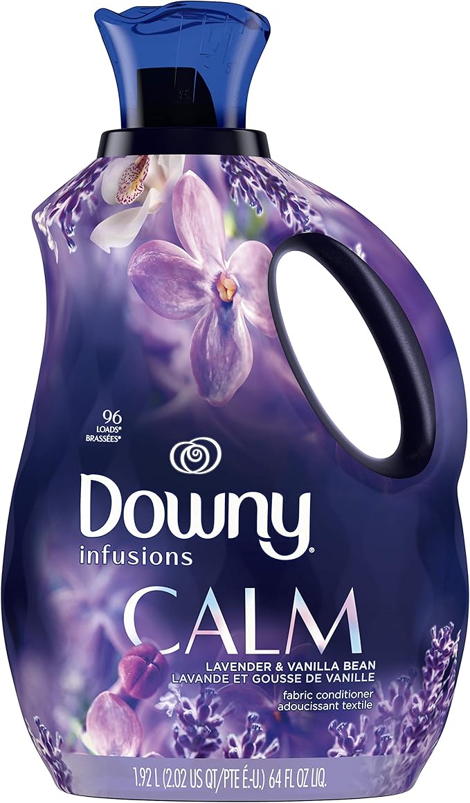 Downy Infusions Fabric Softener Liquid, Calm, Lavender & Vanilla Bean, 1.92 L - Packaging May Vary
