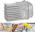 XANGNIER 10 Pcs Multipurpose Wire Dishwashing Rags for Wet and Dry,2024 New Multifunctional Non-Scratch Wire Dishcloth,Wire Cleaning Cloth,Non Scratching Metal Wire Rag for Kitchen,Counter,Dishes,Sink