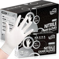 Disposable Nitrile Exam Gloves, 3-mil, Small, Case of 1000, White Nitrile Gloves Disposable Latex Free for Medical, Cleaning, Cooking & Esthetician, Food-Safe, Powder-Free, Non-Sterile