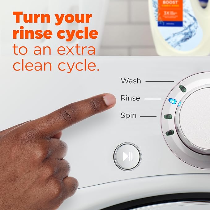 Tide Clean Boost Fabric Rinse, 62 fl oz fl oz, Removes Odors and Residues, Safe on All Fabrics, Free of Dyes and Heavy Perfumes, Original Scent