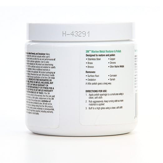 3M Metal Restorer and Polish, 09019, 18 oz Paste