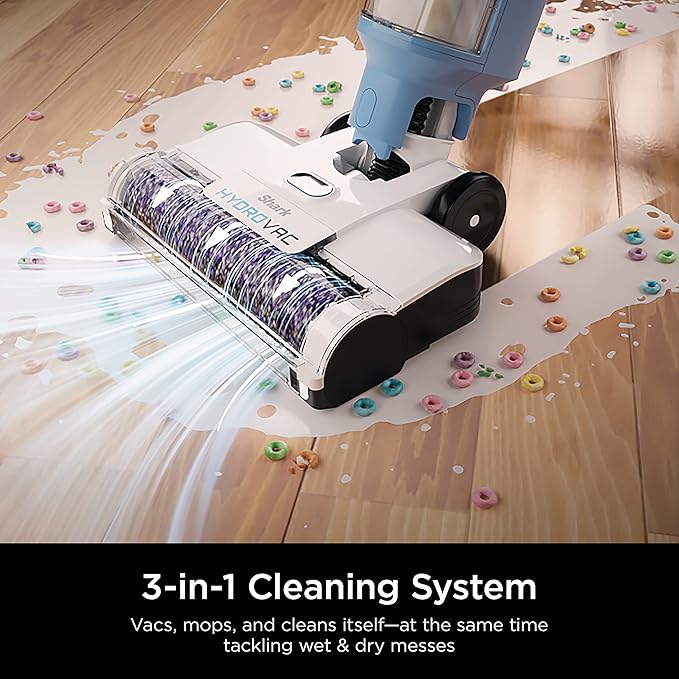 Shark HydroVac Antimicrobial Brushroll* & 2-Pack Filter Bundle, Compatible with All Hydrovac 3-in-1 Multi-Surface Cleaners for All Sealed Hard Floors and Area Rugs, Purple/White, WDB1F2