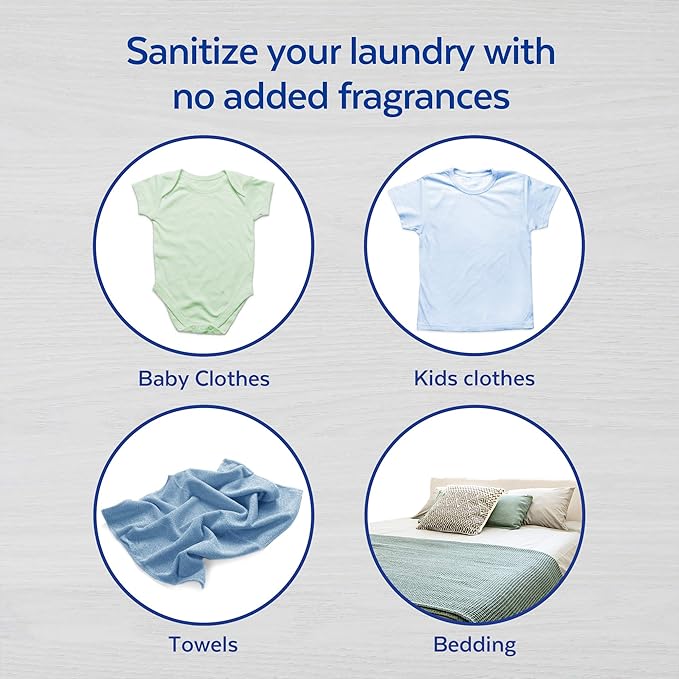 Lysol Laundry Sanitizer Additive | Free & Clear | 0% Bleach | 90 Fl Oz | Pack of 2