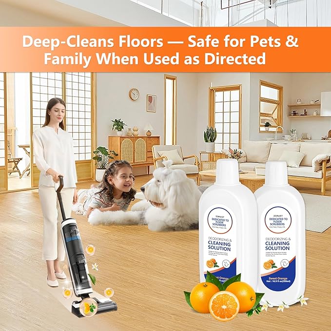 Floor Cleaning Solution Compatible With Tineco, Suitable With All Robot Vacuums with Mopping and Cordless Wet/Dry Vacuum Mop Cleaner