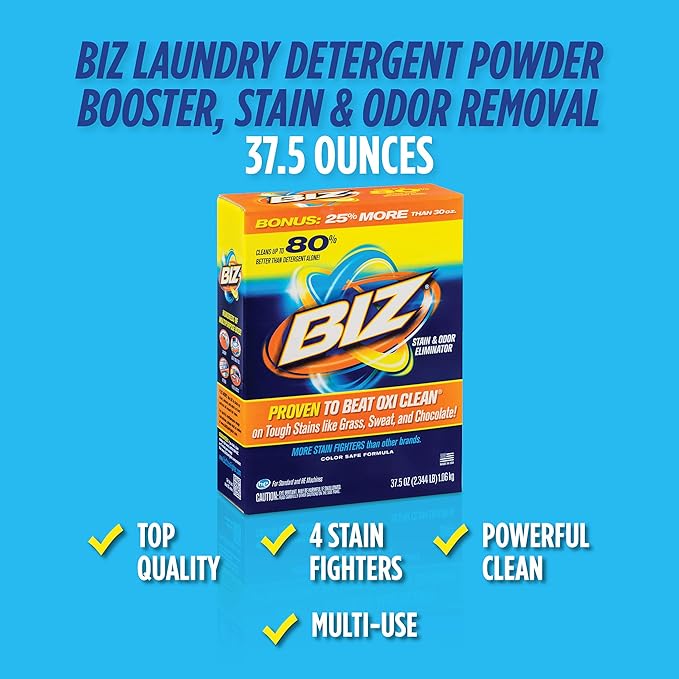 Biz Stain & Odor Eliminator, 37.5 Ounce