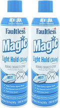 MAGIC Sizing Light Body Starch – No Flaking or Clogging! Light Ironing Starch – 20oz Iron wrinkles from Clothes (Pack of 2) – Fresh Linen Scent Finishing Spray