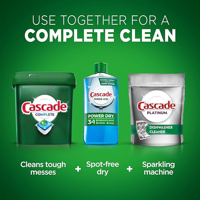 Cascade Complete ActionPacs, Dishwasher Detergent Pods, Fresh, 27 Count