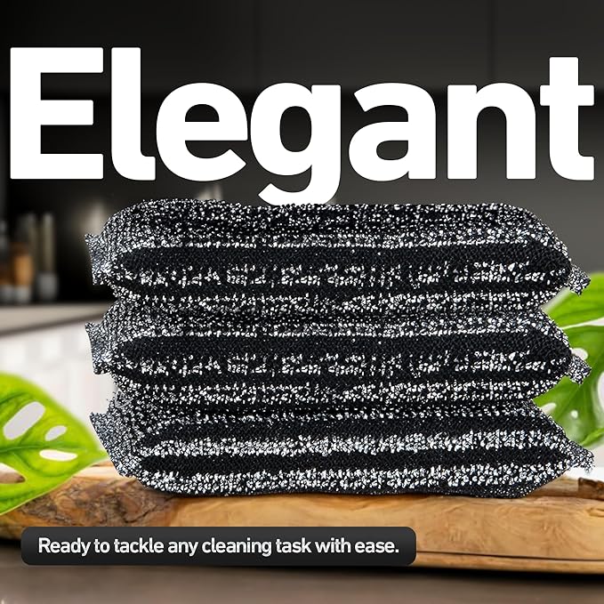 Casanero 6-Pack Kitchen Scrubbing Sponges, Durable Non Scratch Heavy Duty Multi-Surface Cleaning Sponges for Kitchen, Bathroom, Dishes, Non-Stick Cookware, Countertops, and Household Cleaning