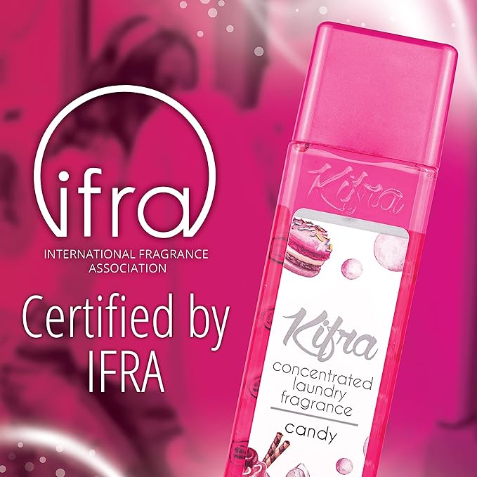 KIFRA CANDY Concentrated Laundry Fragrance 6.76 Fl Oz 200ml 80 Washing Cycles