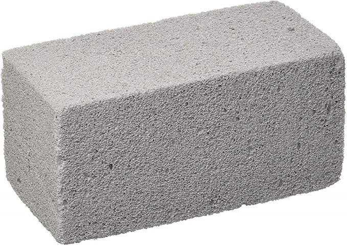 PUMIE JUMBO U.S Pumice Scouring Brick, Large Scale Heavy Duty Pumice Cleaning Brick for Flat Top Grills, Griddle Stains & Grease, Jumbo Pumice Cleaning Bar for Rust, Tiles & Pools - JPS-12 (Pack of 1)