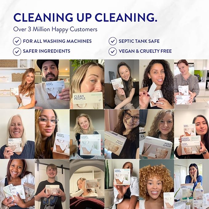 The Clean People Dishwasher Tablets - Cuts Grease & Rinses Sparkling Clean - Residue-Free - Phosphate Free Dishwashing Tablets (120 Count, Lemon Verbena)