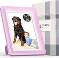 5x7 Picture Frame, Clear Acrylic Photo Frame with White Mat for 4x6 Photos, One-Piece Shatterproof Tool-Free Design, UV-Resistant Waterproof Tabletop Frame for Home Office Decor with 10-Year Warranty
