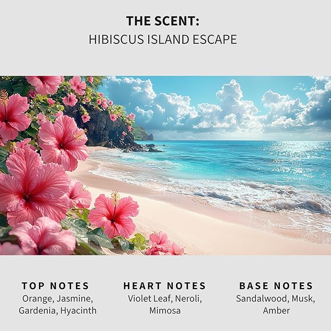 Lapew Hibiscus Island Scented Mop Soap - Luxury Floor Cleaner Concentrate for Mopping Tile, Laminate, Vinyl & Hardwood | Streak-Free, Low-Foam | 36 oz