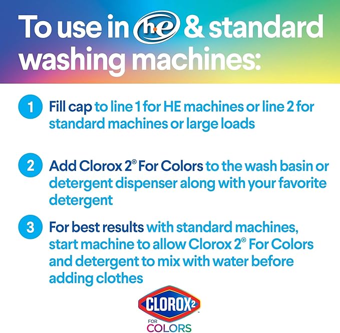 Clorox 2 for Colors - Stain Remover and Color Brightener, 22 Ounces (Packaging May Vary)