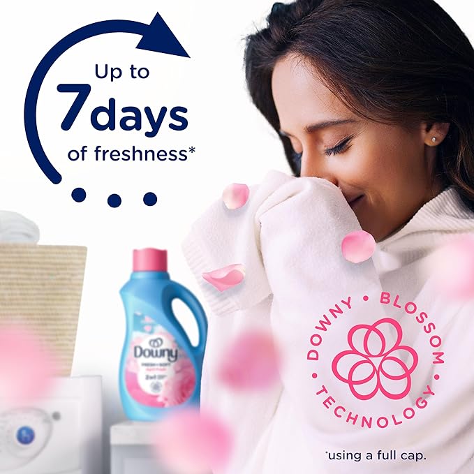 Downy Liquid Fabric Softener, April Fresh 2-in-1 Fresh & Soft, 140 Fl Oz, 190 Loads, Fabric Conditioner For Freshness And Softness
