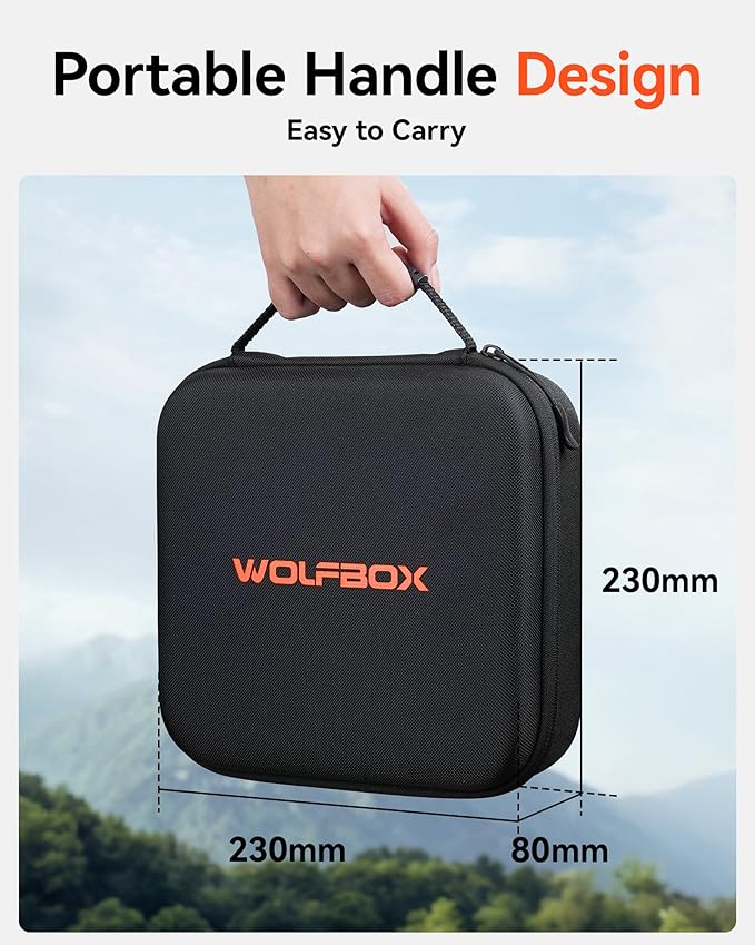 WOLFBOX MF200-2PK Compressed Air Duster - 2 Swappable Battery Packs & Case, Hurricane-Force Electric Air Blower for PC, Car Detailing, Camping & Home, High-Pressure Duster for Narrow Gaps & Crevices