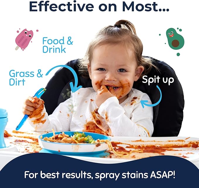 Miss Mouth’s Messy Eater Stain Treater Spray - Stain Remover - Newborn & Baby Essentials - 2-Pack of 16oz Stain Remover
