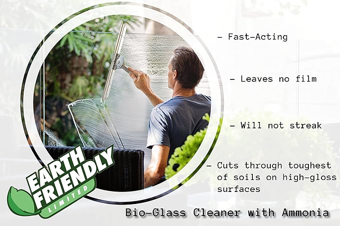 Eco-Friendly Ammonia Glass Cleaner, VOC & NPE Free by Earth Friendly