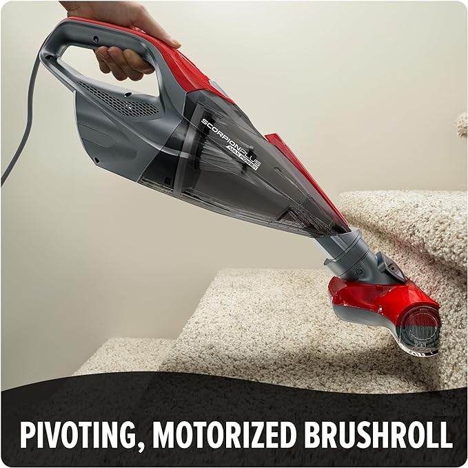Dirt Devil Scorpion Plus Handheld Vacuum Cleaner,Powerful Suction,Lightweight,Includes Pivoting Stair and Upholstery Tool,Crevice Tool,Corded Portable Vacuum Cleaner,(Pack of 2)
