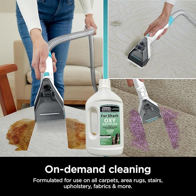 1L Stain & Odor Remover, Carpet Cleaner. Compatible With Shark All Upright And Compact Deep Carpet Cleaners(SYSTEM FORMULA 2)