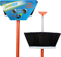 Broom, As Seen On Shark Tank. for Indoor and Outdoor Use Retractable Handle with Scrapper Making Sweeping Easy