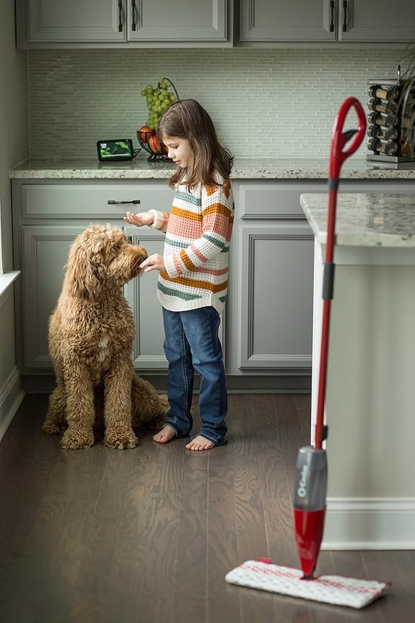 O-Cedar ProMist MAX Microfiber Spray Mop, Red