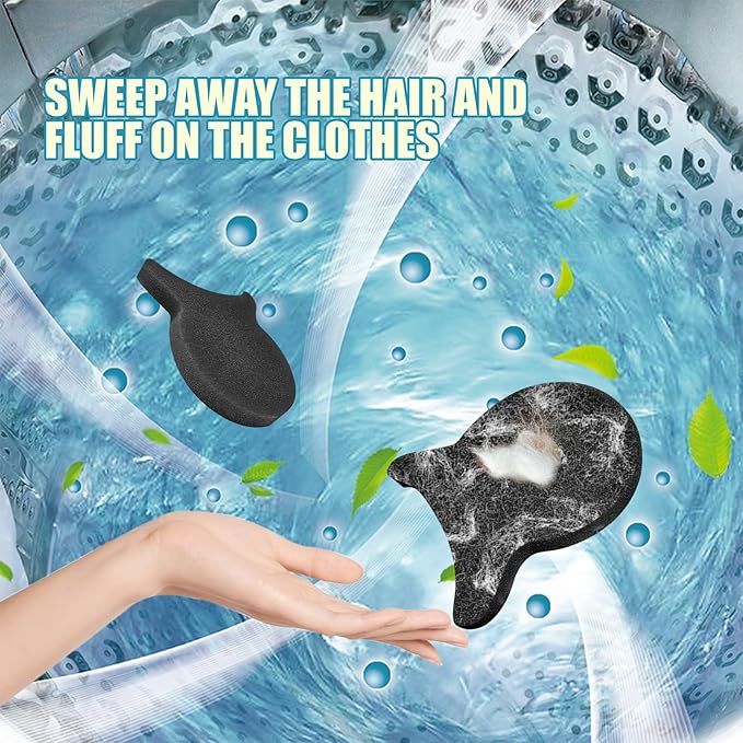 Pet Hair Remover for Laundry, Reusable Dog & Cat Hair Remover Tool, Effectively Removes Pet Hair, Lint and Dander from Bedding and Clothing, Suitable for Washing Machines, Dryers 4PCS