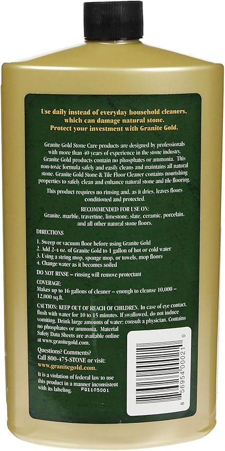 Granite Gold Stone & Tile Floor Cleaner, 32 oz-2 pk