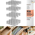 Honeycomb Separator Adjustable Drawer Organizer Divider for Underwear Belt-Scarf Socks Organizer (Gray(4pcs))
