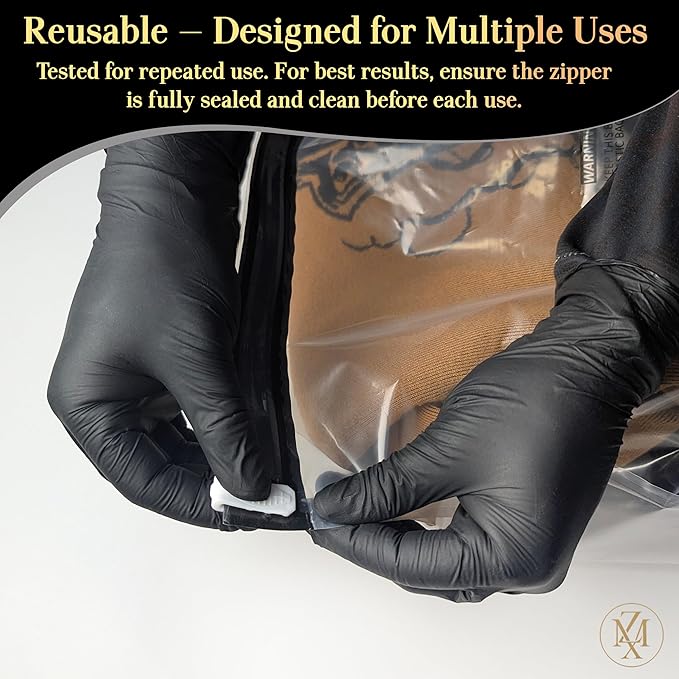 Vacuum Storage Bags 12 Pack Without Hand Pump – Space Saver Compression Bags, Airtight Double-Zip & Triple Valve, Reusable, Lavender Freshness, Bedding, Travel (S/M/L/Jumbo) (Without Pump)
