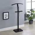 Kings Brand Furniture - Metal Suit Valet Stand, Clothes Rack, Clothing Organizer, Jacket Hanger (Black)