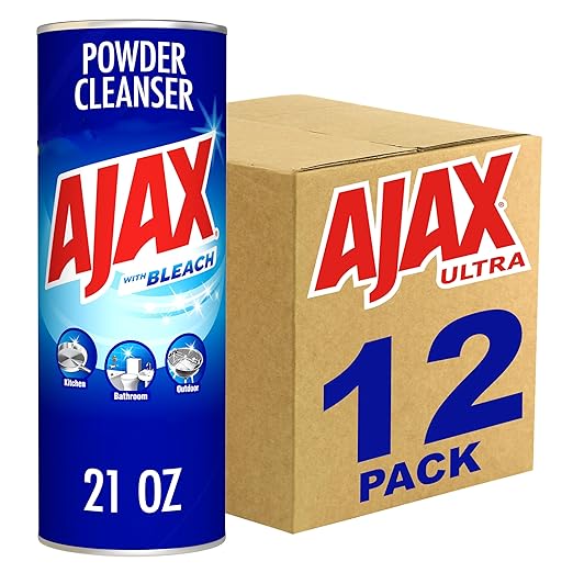 Ajax Powder Cleanser with Bleach - 21 ounce (Pack of 12)
