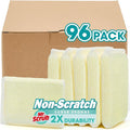 Sponges Kitchen Scrub Dish Sponge Scouring Pad, 96 Pads Cleaning Brush Dishwasher Soap Supplies, Dishwashing Dinnerware Towels Sink Pan Pot Cloth Rags Holder Bathroom Bathtub