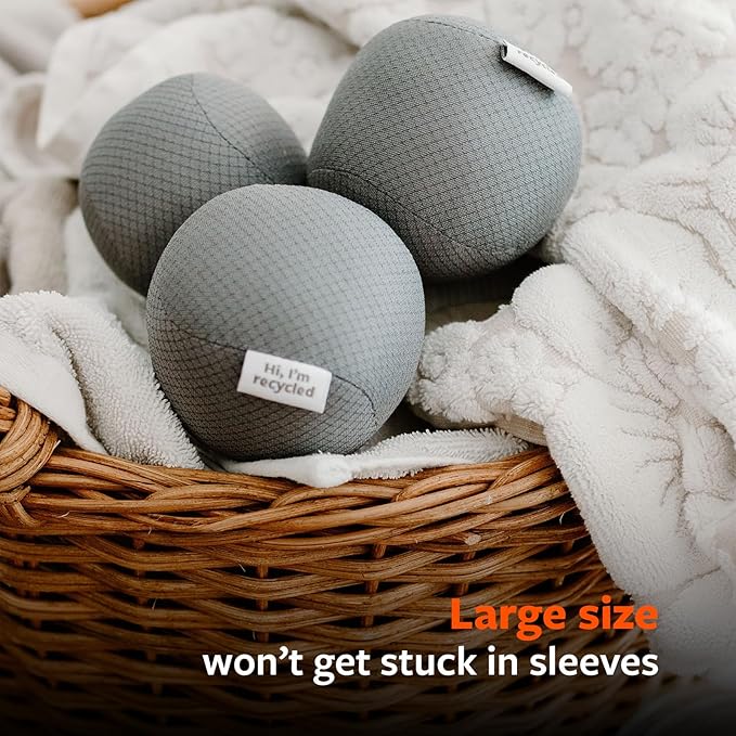 Full Circle Loads of Fun Anti-Static Dryer Balls - Reusable Alternative to Fabric Softener and Laundry Dryer Sheets, Removes Static, Quiter & Lasts Longer Than Wool — Vegan, Made from Recycled Plastic
