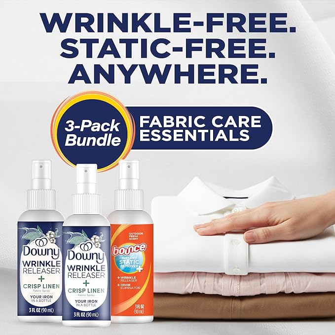 Downy Wrinkle Release Spray w/Bonus 3oz Bounce Spray Sample