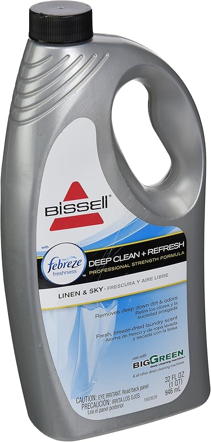BISSELL RENTAL Deep Clean and Refresh Professional Strength Formula Carpet Detergent, 32 oz, Yellow