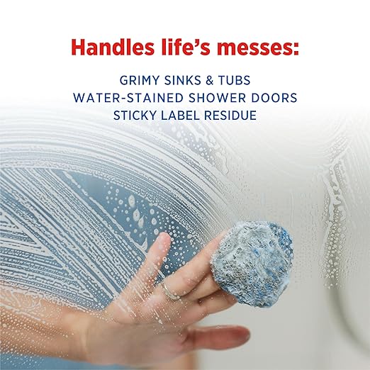 S.O.S Steel Wool Soap Pads, Home Cleaning Pads, Reusable Soap Scrubbers, Grease Cleaner, Outdoor, Bathroom or Kitchen Cleaning, 18 Count (Pack of 12)