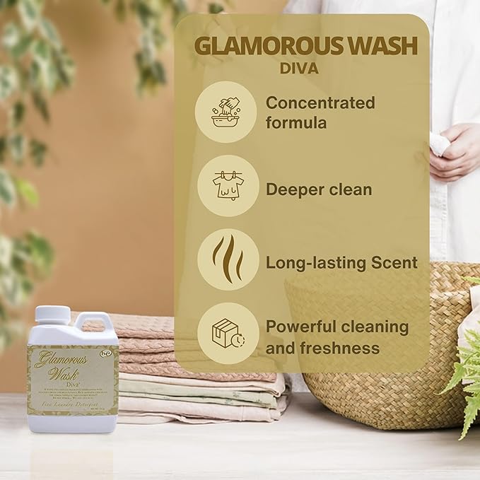 Worldwide Nutrition Bundle Compatible with Tyler Glamorous Wash Diva Laundry Liquid Detergent - Hand and Machine Washable Diva Laundry Detergent - 112g (4 Oz) Detergent with Keychain