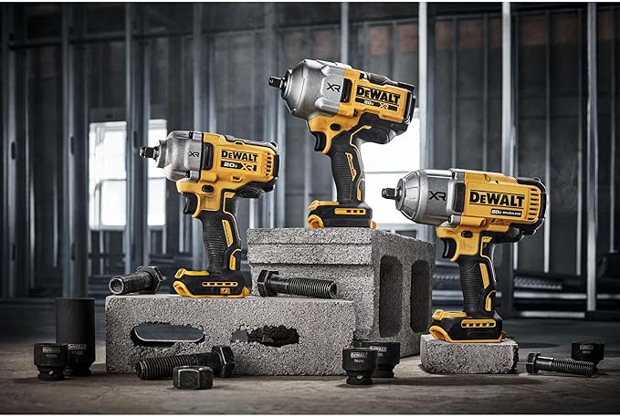 DEWALT 20V MAX Cordless Impact Wrench, 1/2 Impact Gun, 4-Speed High Torque with Hog Ring Anvil and LED Light, Brushless Motor, Precision Wrench, Tool Only (DCF900B)