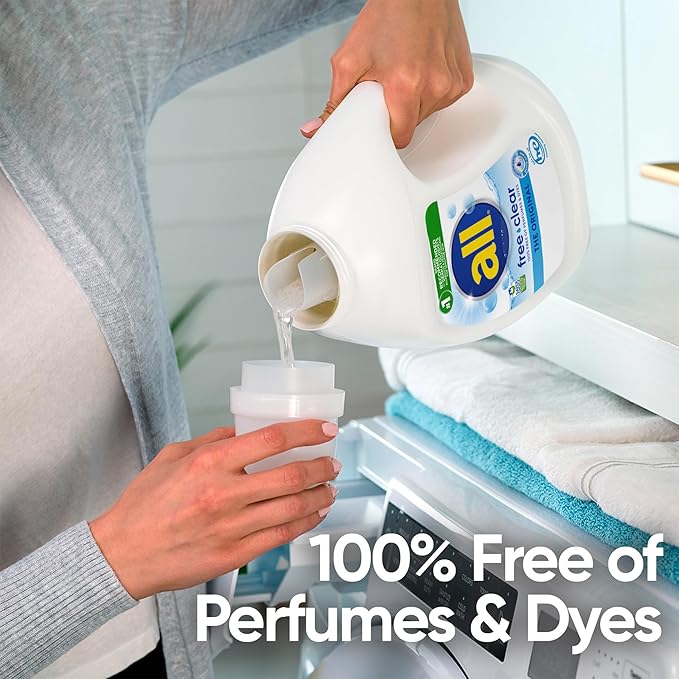all Liquid Laundry Detergent Free Clear, 118 Ounce, 94 Loads