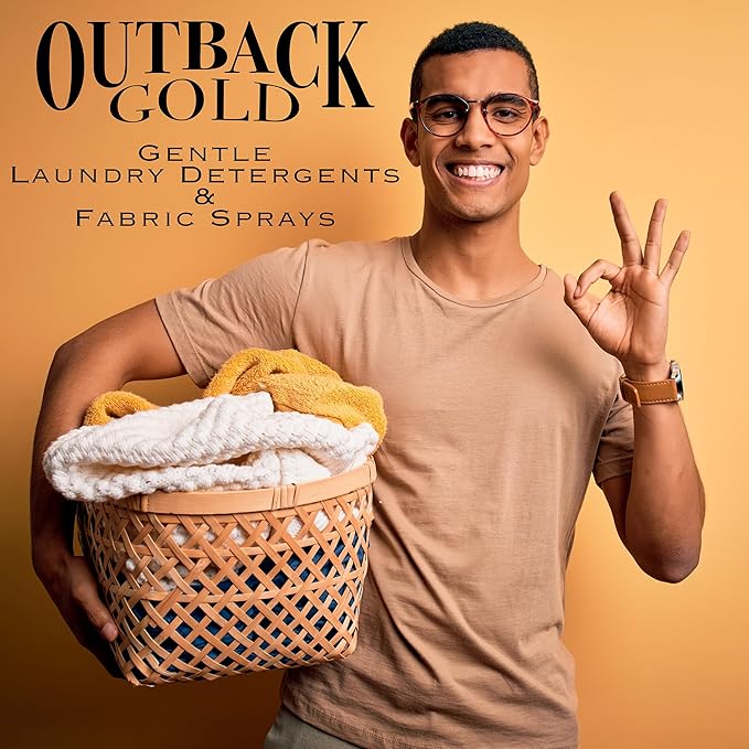 Outback Gold Wool Wash Original Scent and Fabric Refresher and Deodorizer Spray Scented with Lavender and Vanilla Essential Oils