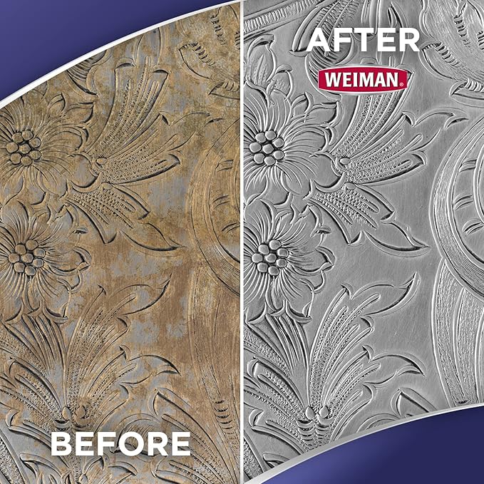 Weiman Silver Cream Cleaner 3-in-1, Anti-Tarnish Technology, Safely Clean, Polish, Shine & Restore, Removes & Prevent Tarnish, 8 Oz with Jewelry Polishing Cloth