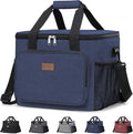 Lifewit Large Lunch Bag, Insulated Lunch Box, Soft Cooler Cooling Tote for Adult Men Women, Dark Blue 40-Can (24L)